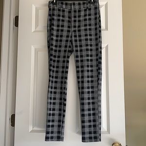 Black and white dress pants